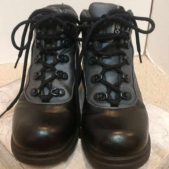 👍 Size 7.5 Sporto Black Boots A5 - Picture 1 of 4